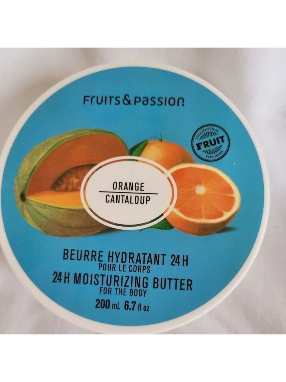 Fruits and Passion Orange Cantaloup 24 H Moisturizing Butter for the Body, New